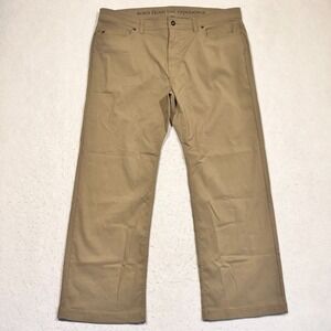 prAna Pants Tan Brion Slim Fit Outdoor Stretch Hiking Travel Men's 40x29